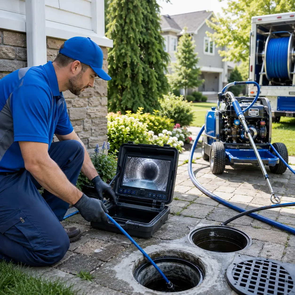 Outdoor drain cleaning professionals serving Farmersville, CA