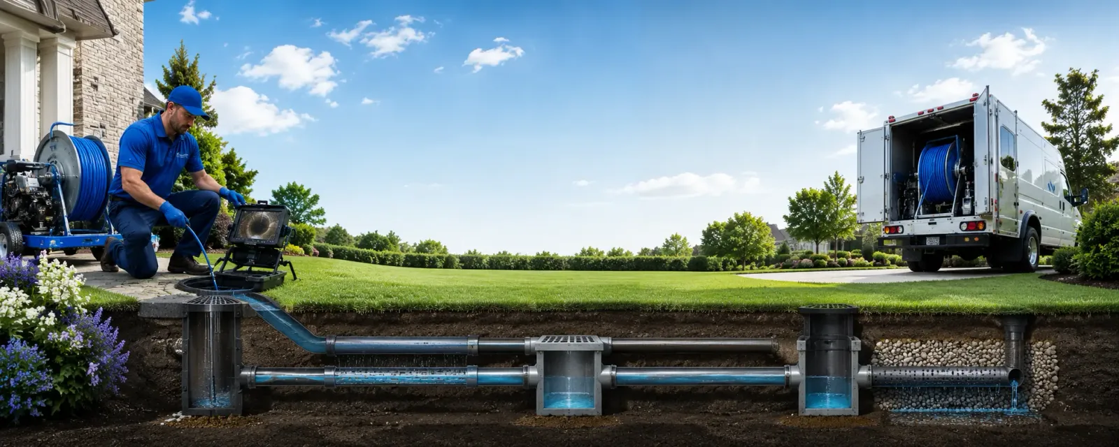 Outdoor drain cleaning information for Farmersville, CA